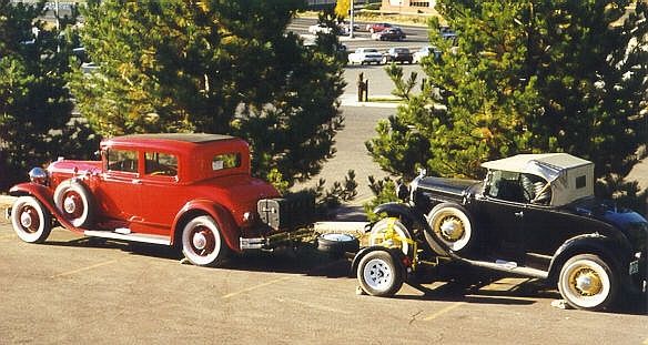 1931 Buick Towing a 31 Ford